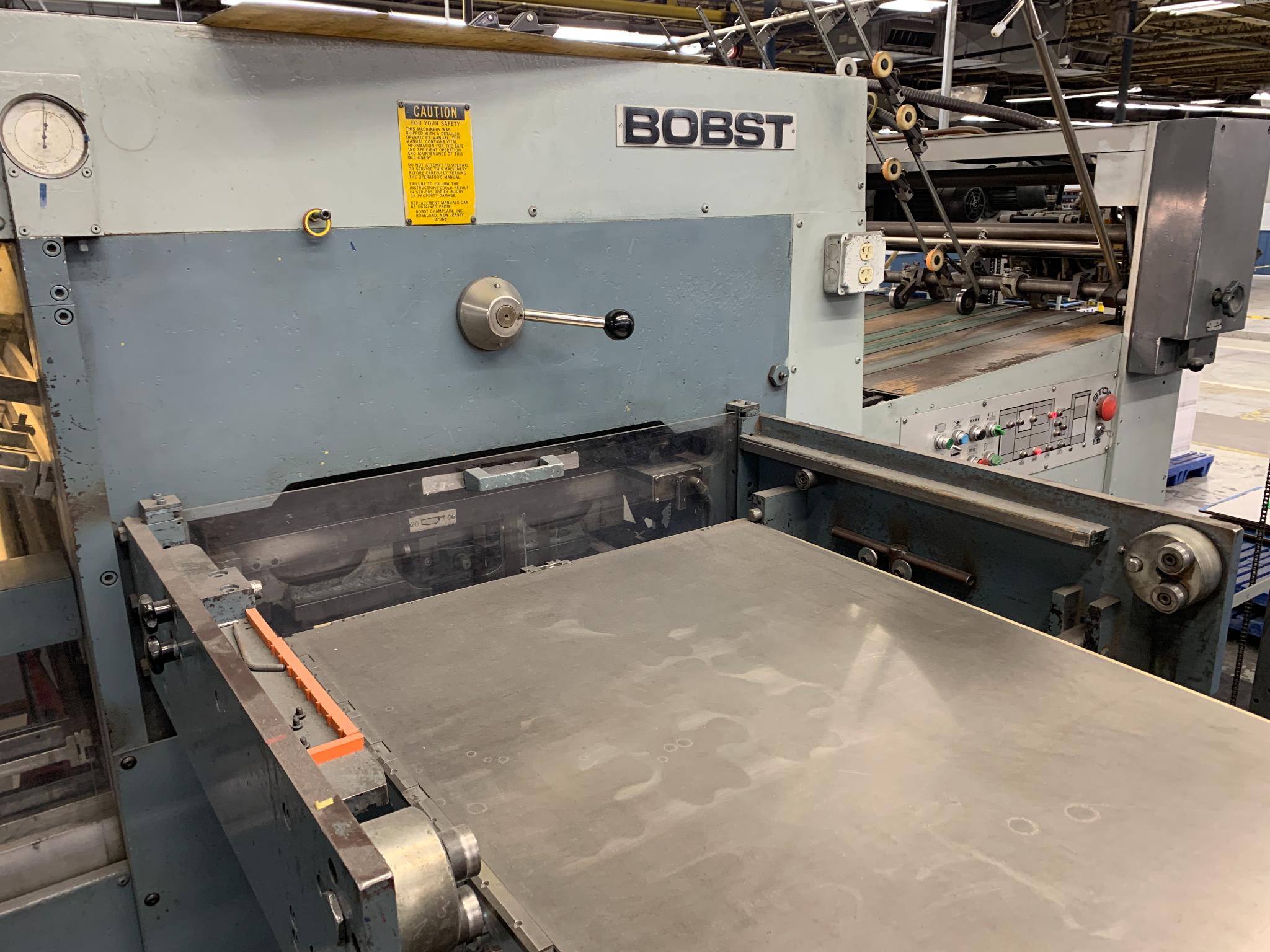 1977 Bobst SP102E 40" die cutter for sale 1977 Bobst SP102E 40" die cutter for sale