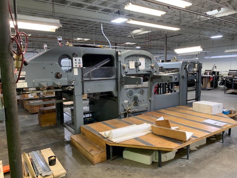 1963 Bobst SP1260E for sale 1963 Bobst SP1260E for sale